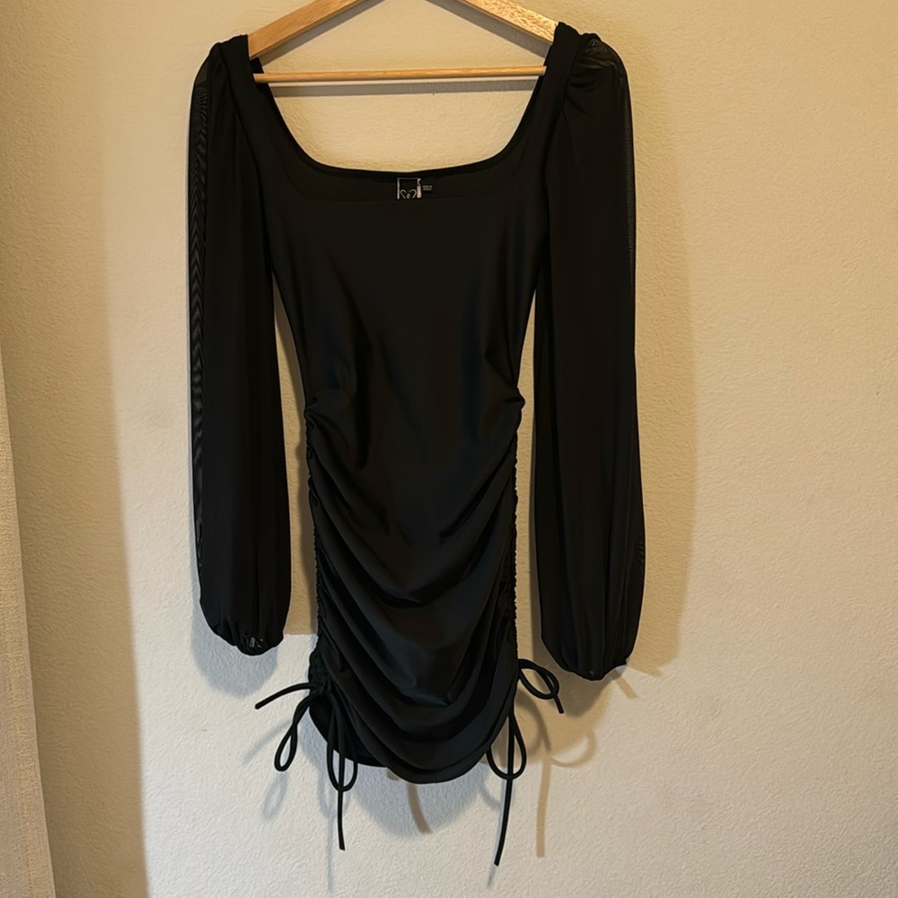 Windsor Elevated Puff Sleeve Ruched Mini Dress